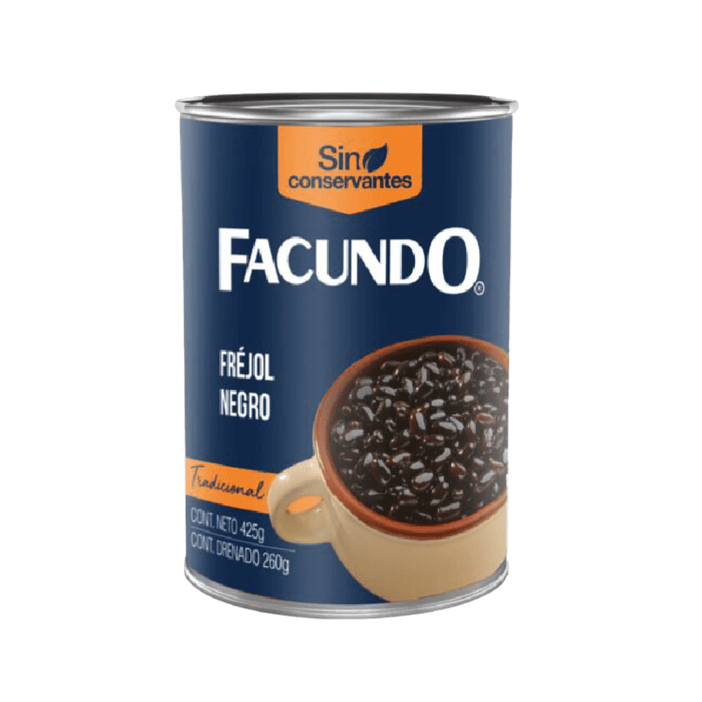FRÉJOL NEGRO FACUNDO LATA 425 g