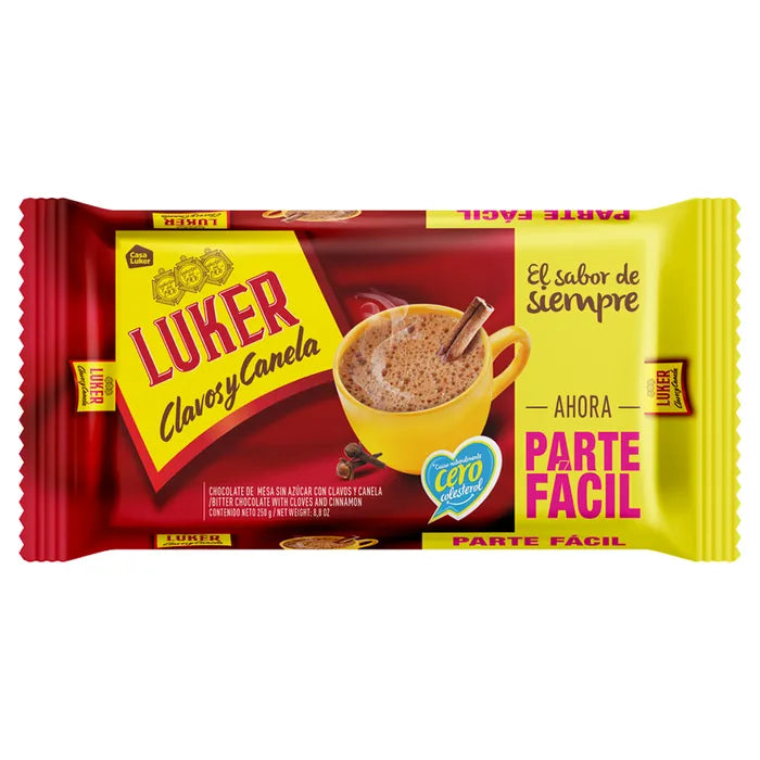 Chocolate Luker  Clavos y canela 250gr