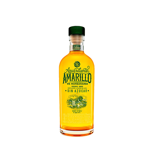 Aguardiente Amarillo manzanares sin azúcar