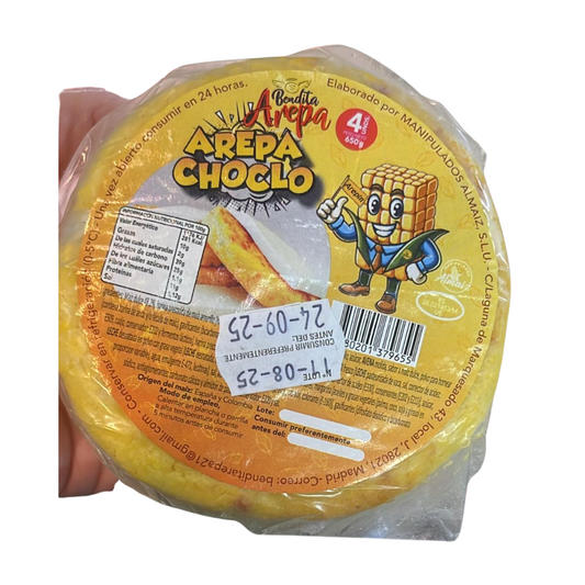 Arepas de Choclo 4 unidades 650 gr
