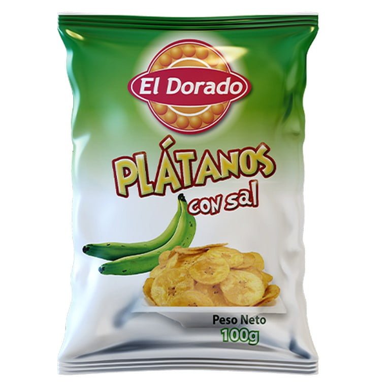 PLATANITOS VERDES SABOR LIMON El Dorado 100 g