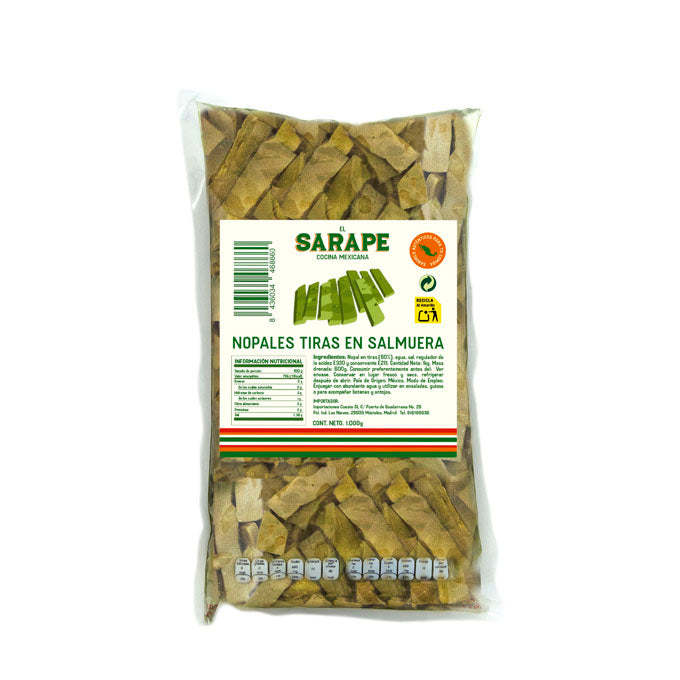 Nopales en Salmuera bolsa 1 kilo
