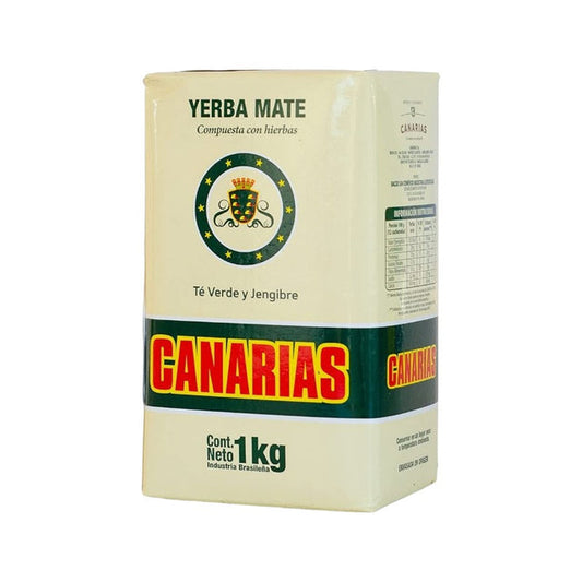 Yerba Mate Canarias Té verde y Jengibre 1 Kilo