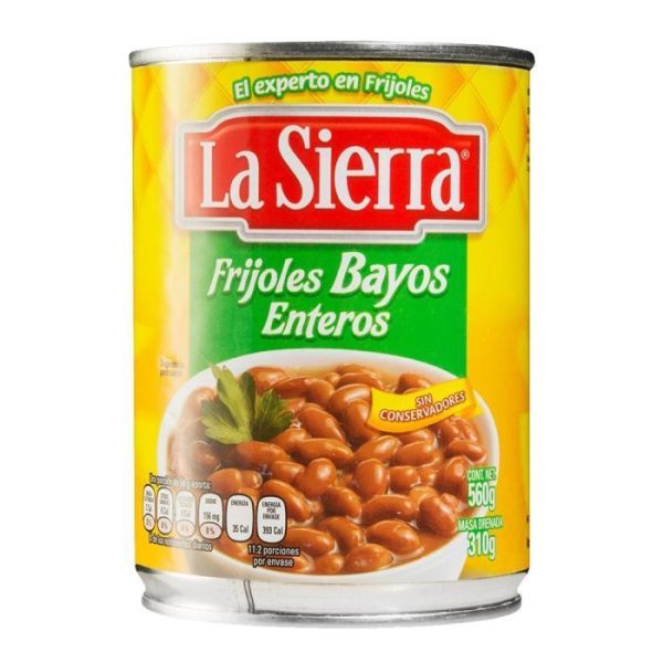 Frijoles bayos enteros la sierra 560 gr