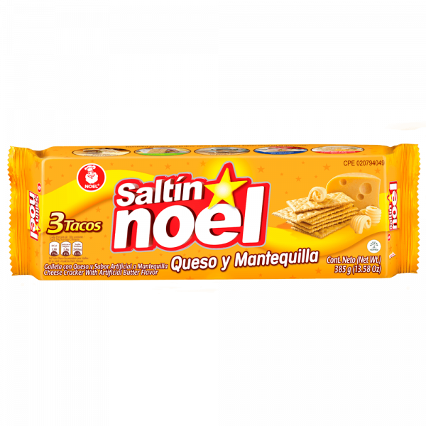 Galletas Saltin noel Queso y Mantequilla 385 gr